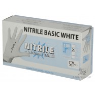 Ühekordsed kindad Nitrile Basic White XL 100tk