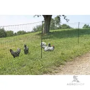 Elektrikarjuse aiavõrk PoultryNet kanadele 1,06x50m jalatoega