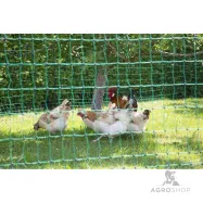 Elektrikarjuse aiavõrk PoultryNet lindudele 1,06x25m jalatoega