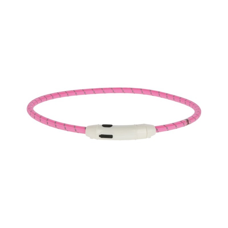 LED kaelarihm MaxiSafe 65cm roosa