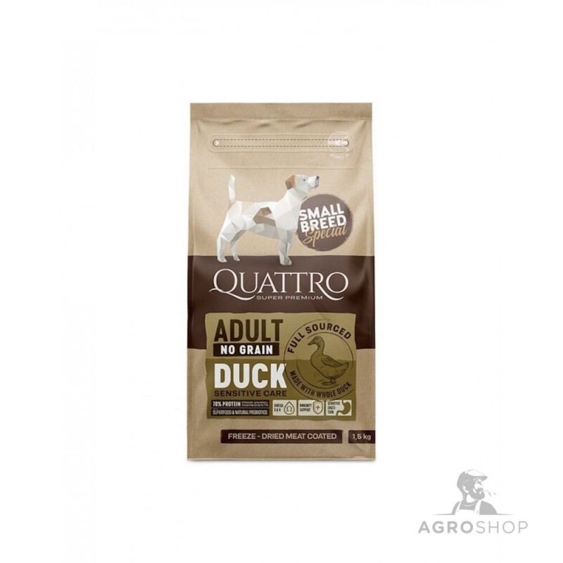 Koeratoit QUATTRO SuperPremium Adult pardilihaga 1,5kg