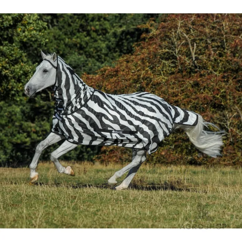 Hobuse putukatekk Bucas Freedom Fly Sheet Zebra