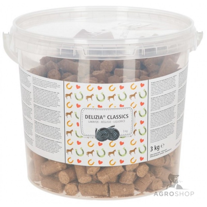 Hobuste maiustus Delizia Liquorice 3kg