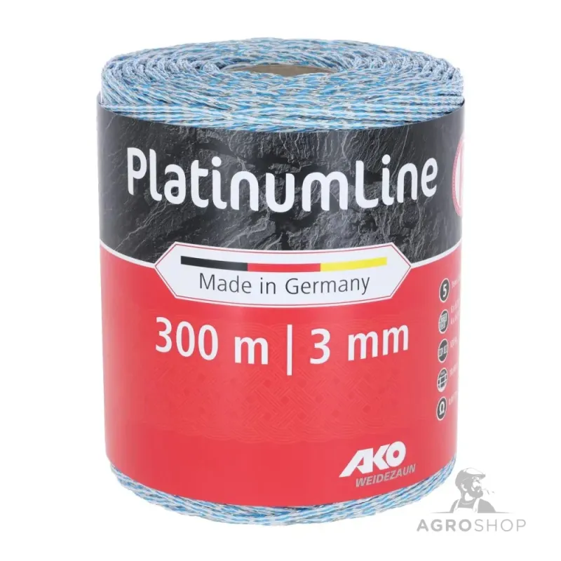 Elektrikarjuse taranöör AKO PlatinumLine 300m valge/sinine