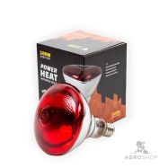 Soojenduslamp PowerHeat tugevdatud klaasiga punane 100W