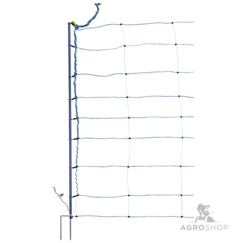 Elektrikarjuse aiavõrk AKO TitanNet Premium XBraid hunditõrjeks 1,22x50m jalatoega