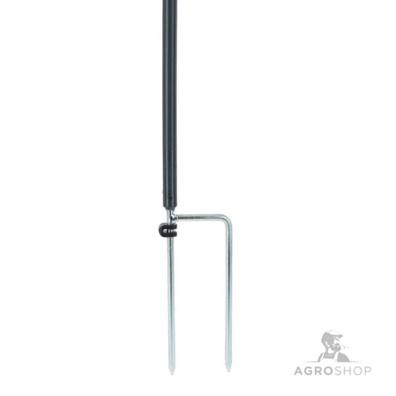 Varupost PoultryNet Premium aiavõrgule 122 cm jalatoega, hall