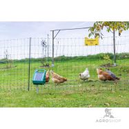 Elektrikarjuse aiavõrk PoultryNet Premium lindudele 1,06x50m jalatoega