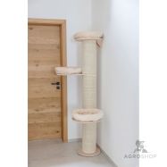 Kassi ronimispuu Dolomit Tower Ø 38 cm, kõrgus 187 cm, beež