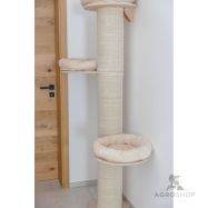 Kassi ronimispuu Dolomit Tower Ø 38 cm, kõrgus 187 cm, beež