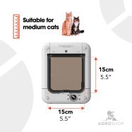 Mikrokiibiga kassiluuk Cat Mate, valge